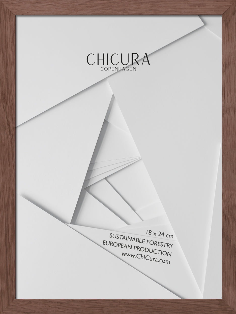 ChiCura Living, Art & Frames Træramme - 18x24cm - Brun Egetræ - Glas Frames / Wood Solid Brown