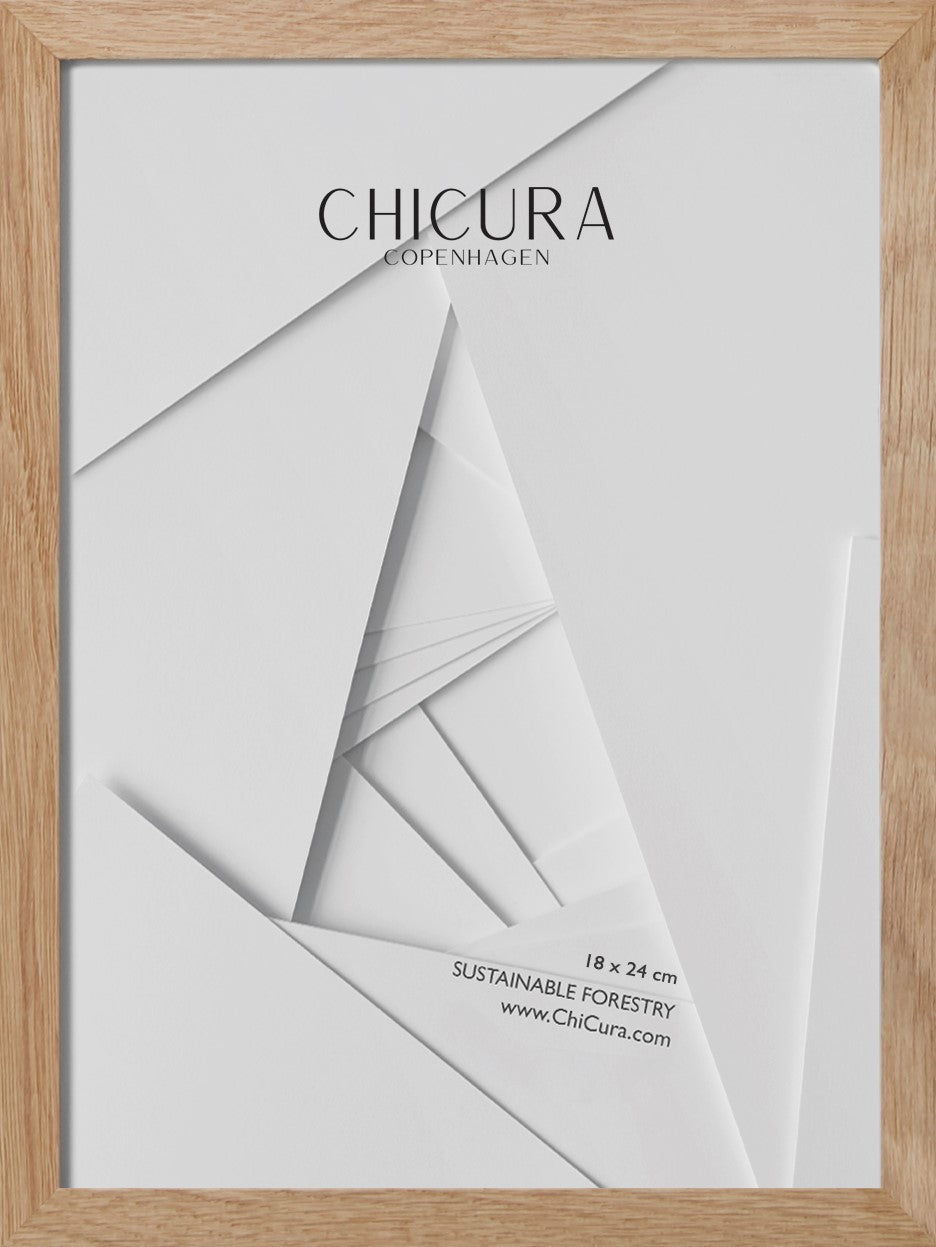ChiCura Living, Art & Frames Træramme - 18x24cm - Egetræ - Anti-Reflektiv Akrylglas Frames / Wood Solid Oak