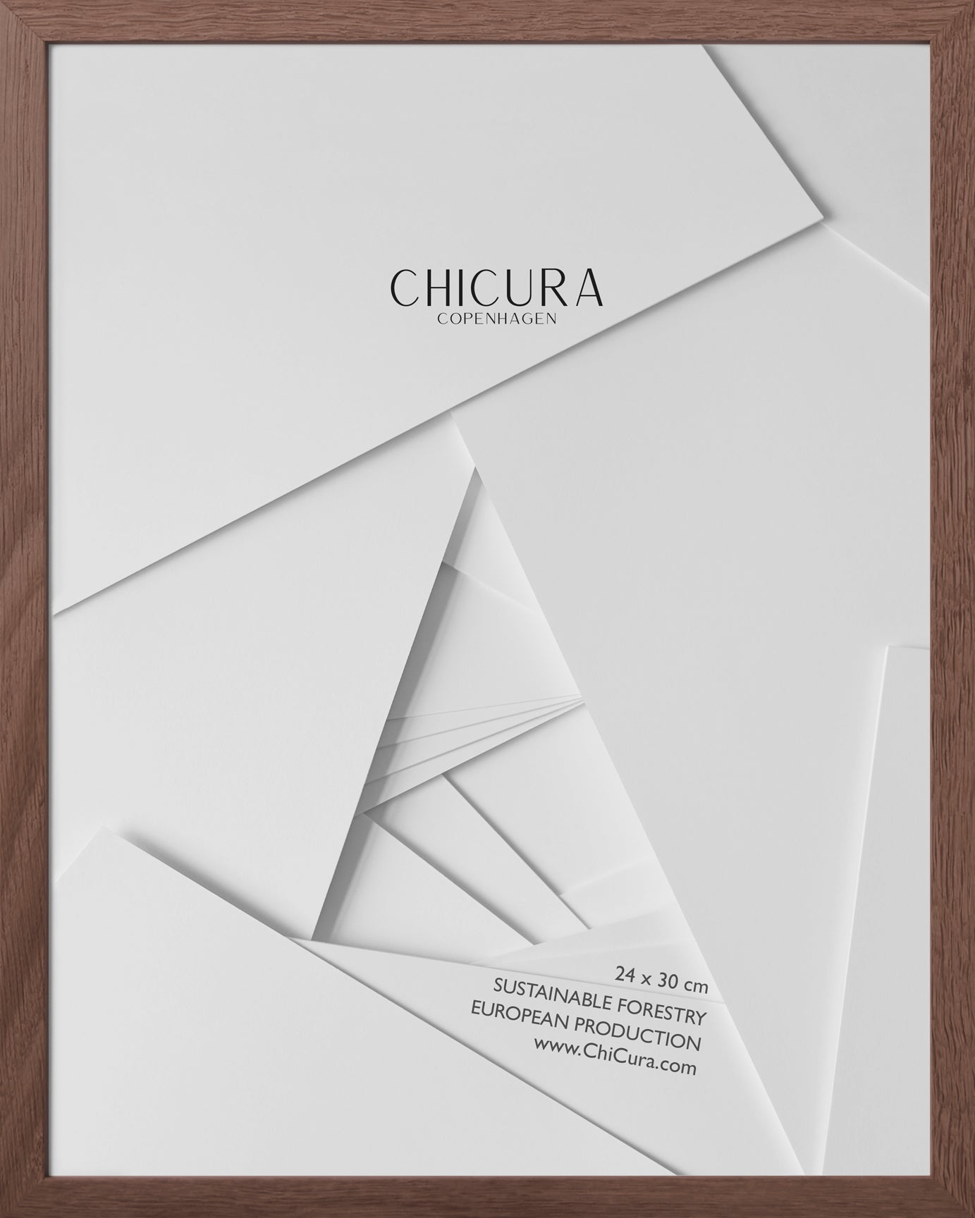 ChiCura Living, Art & Frames Træramme - 24x30cm - Brun Egetræ - Glas Frames / Wood Solid Brown