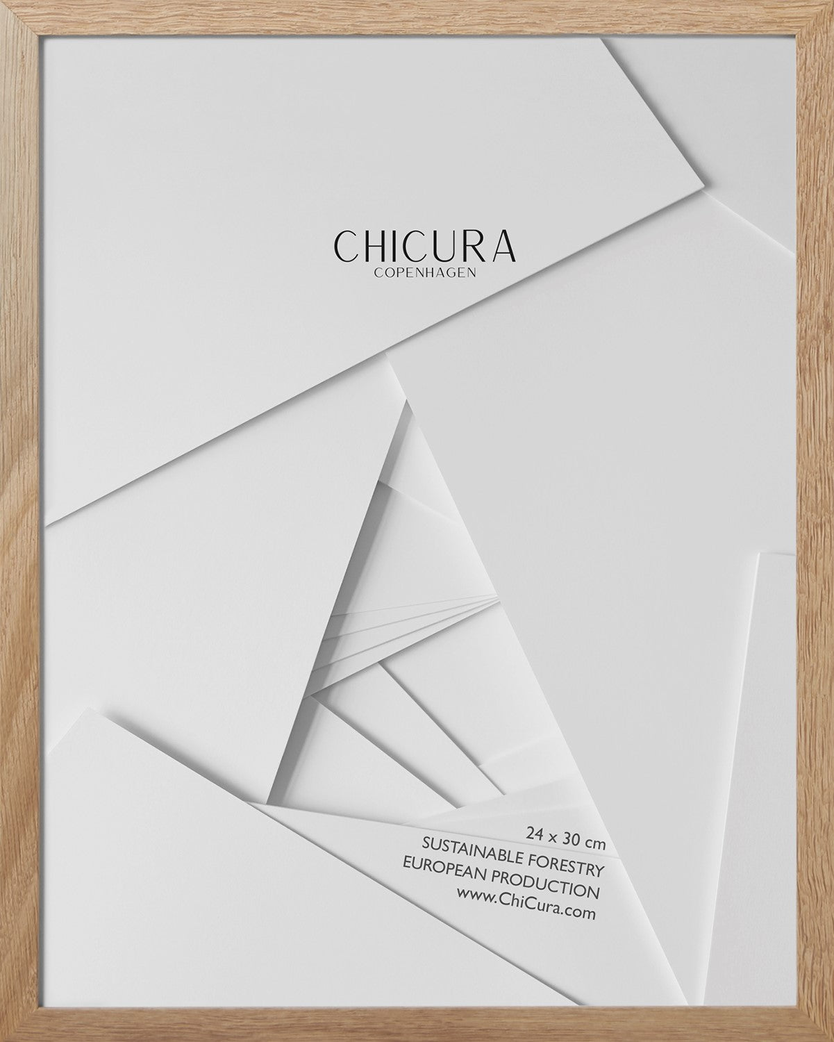 ChiCura Living, Art & Frames Træramme - 24x30cm - Egetræ - Glas Frames / Wood Solid Oak