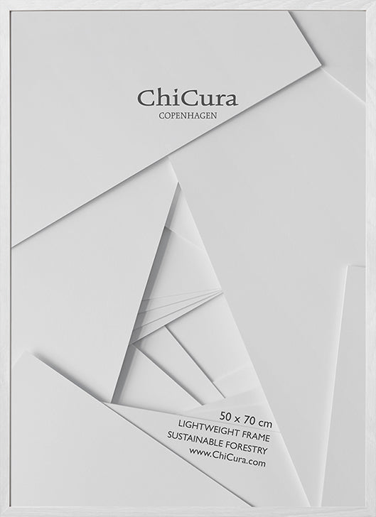 ChiCura Living, Art & Frames Træramme - 50x70cm - Hvid - Akrylglas Frames / Wood Solid White