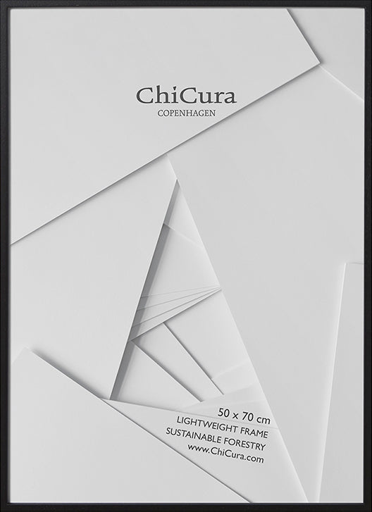 ChiCura Living, Art & Frames Træramme - 50x70cm - Sort - Akrylglas Frames / Wood Solid Black