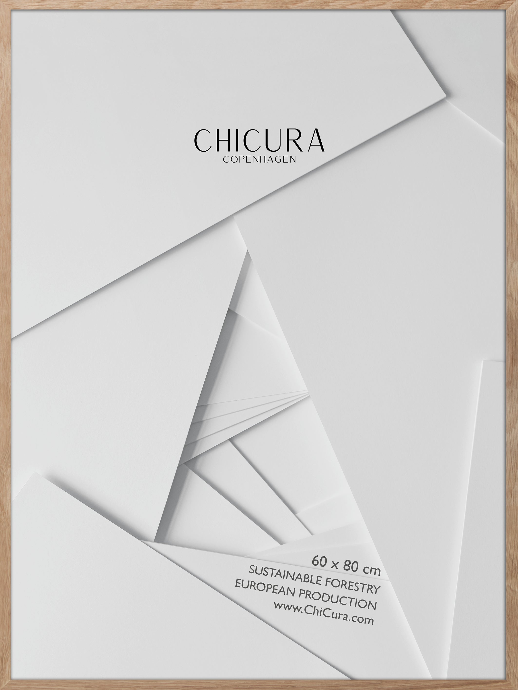 ChiCura Living, Art & Frames Træramme - 60x80cm - Egetræ - Akrylglas Frames / Wood Solid Oak