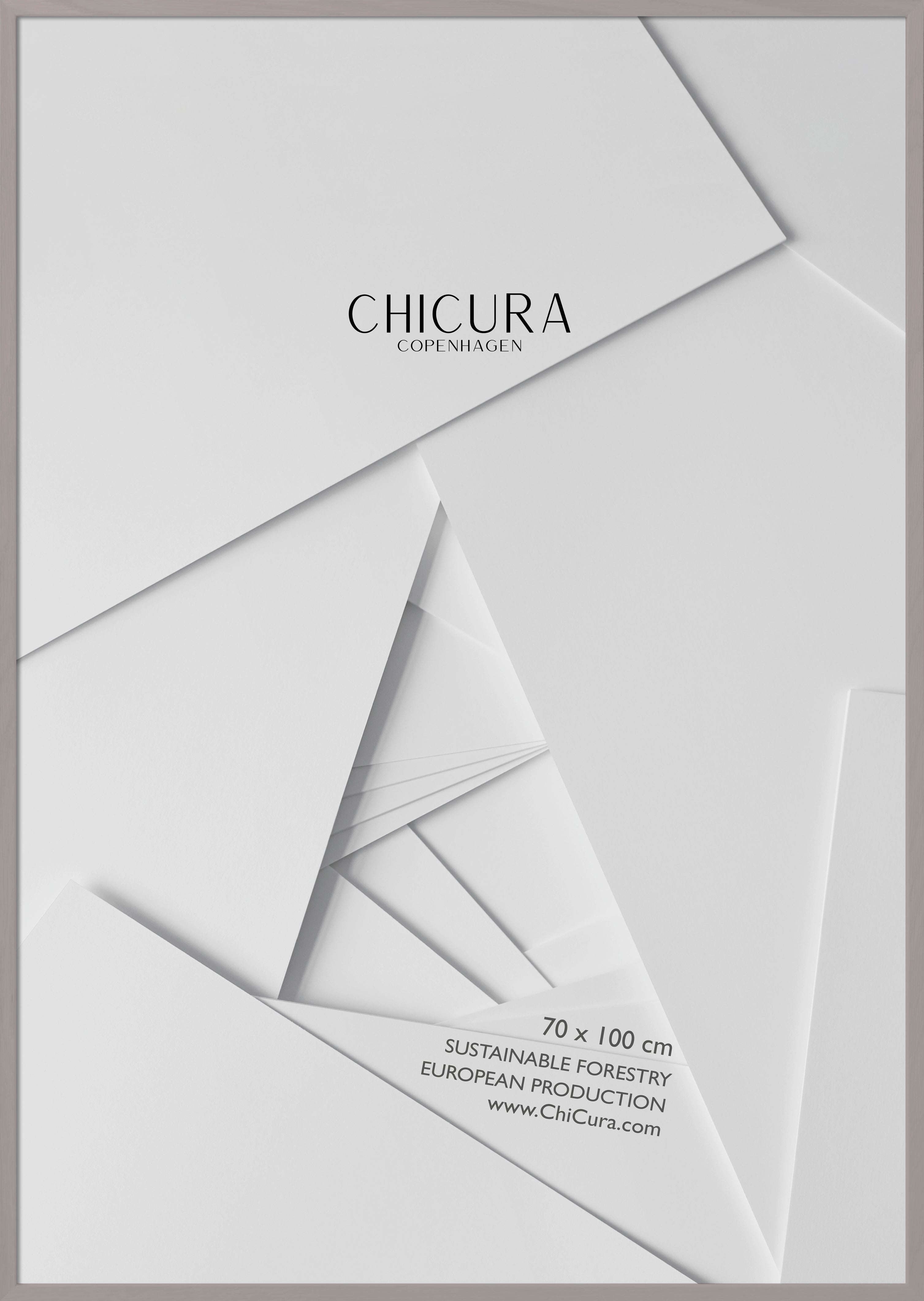 ChiCura Living, Art & Frames Træramme - 70x100cm - Soft Taupe - Glas - KUN V. AFHENTNING Frames / Wood Solid Soft Taupe