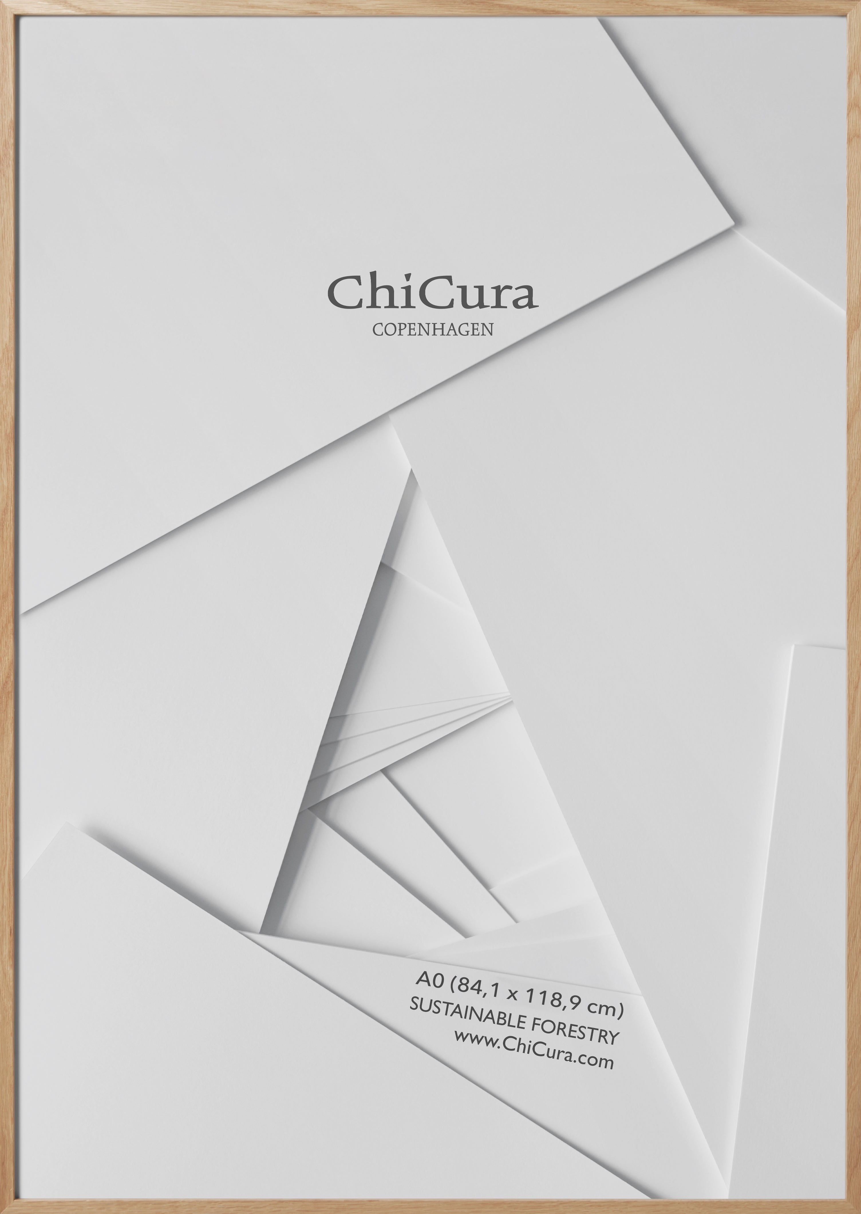 ChiCura Living, Art & Frames Træramme - A0 - Egetræ - Akrylglas Frames / Wood Solid Oak