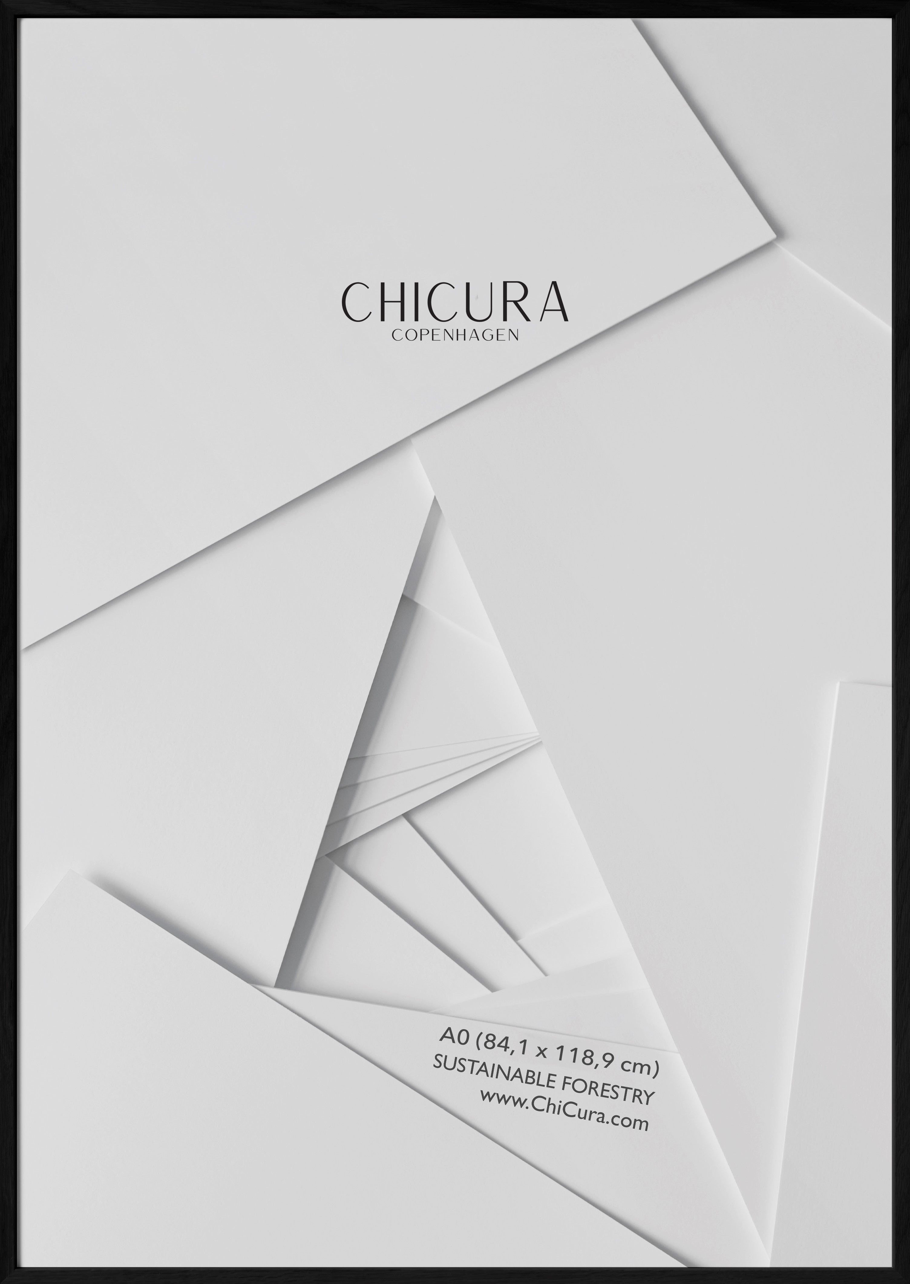 ChiCura Living, Art & Frames Træramme - A0 - Sort - Anti-Reflektiv Akrylglas Frames / Wood Solid Black