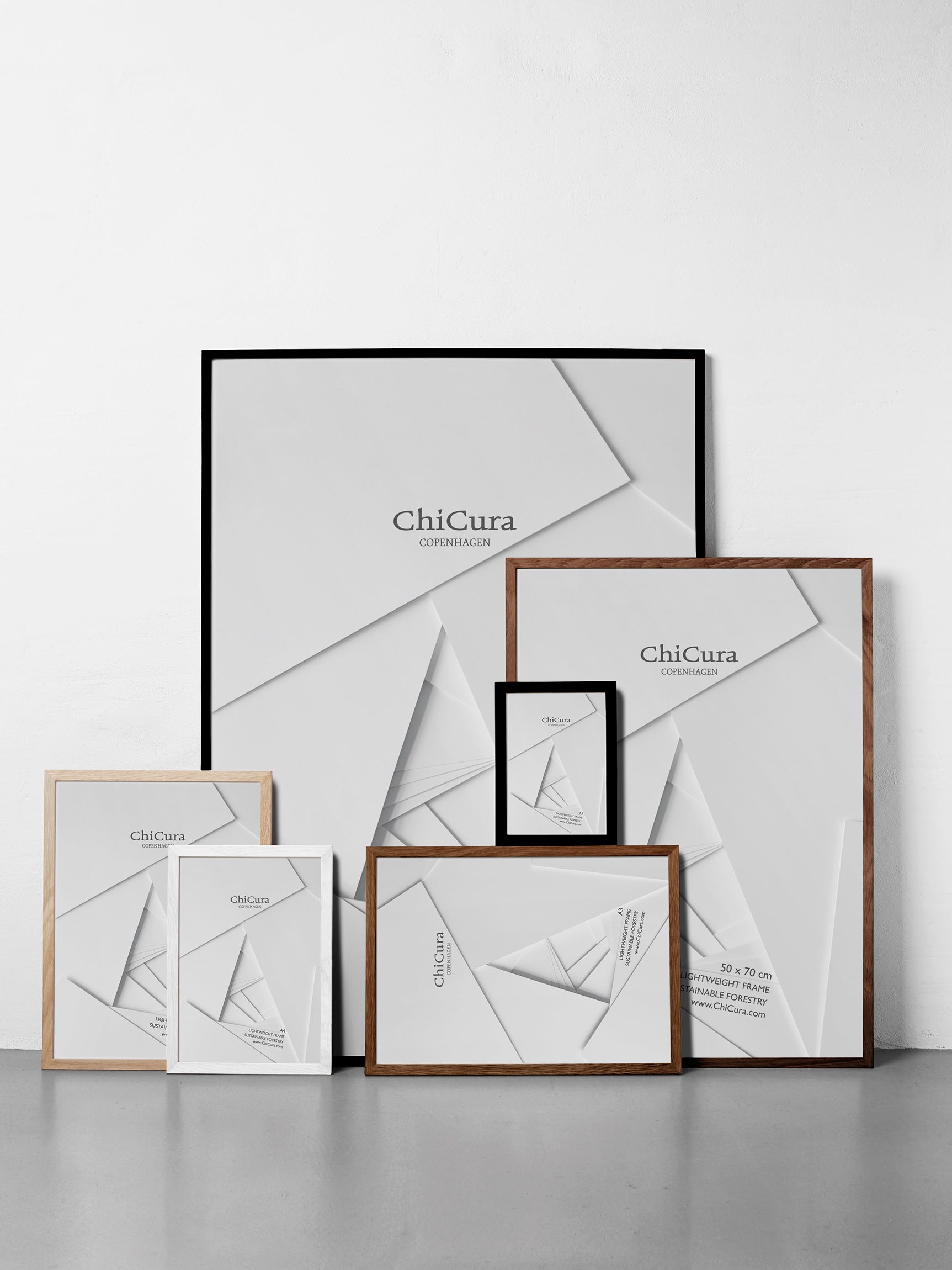 ChiCura Living, Art & Frames Træramme - A1 - Brun Egetræ - Akrylglas Frames / Wood Dark Oak