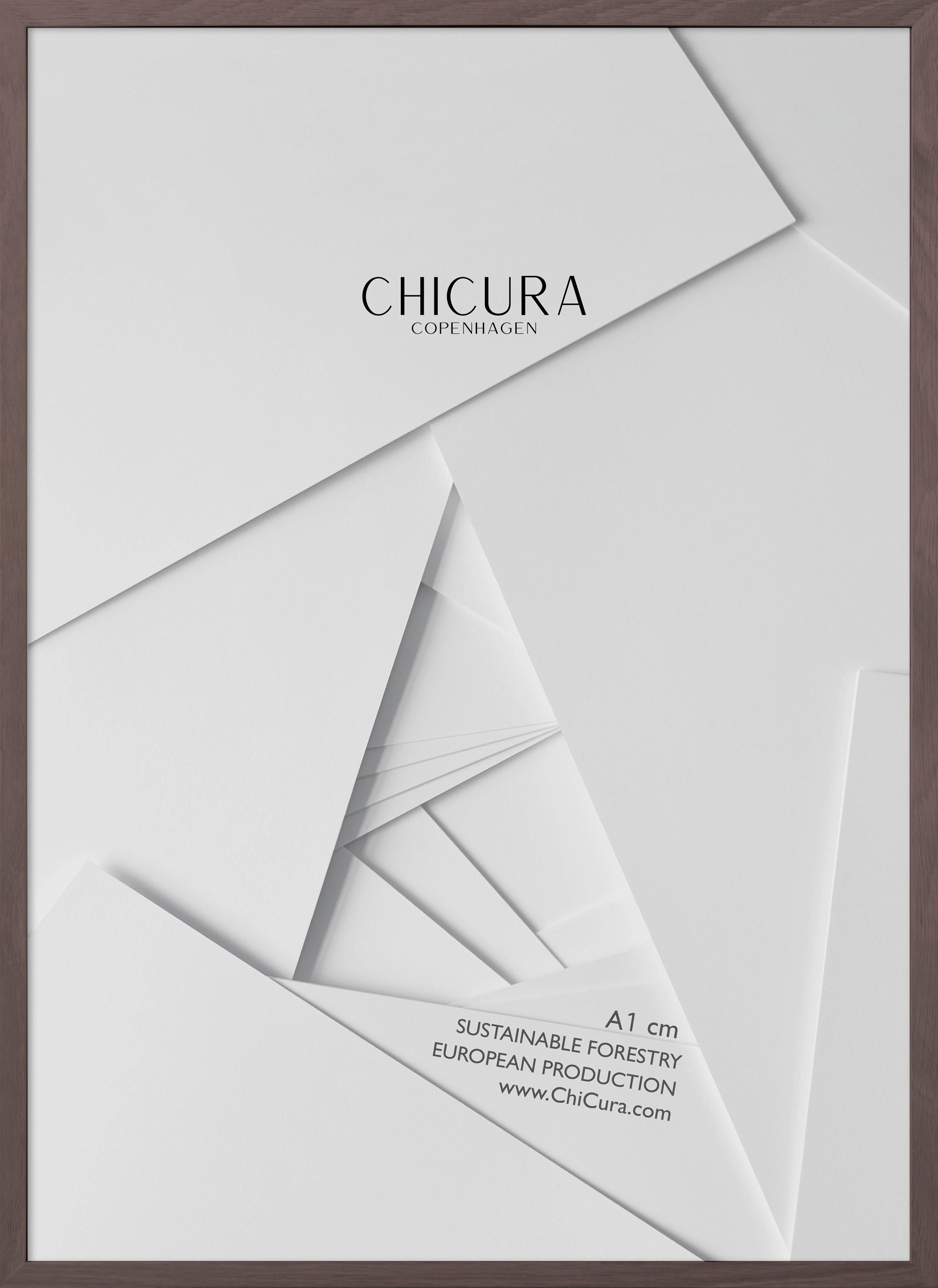 ChiCura Living, Art & Frames Træramme - A1 - Brun Egetræ - Akrylglas Frames / Wood Dark Oak