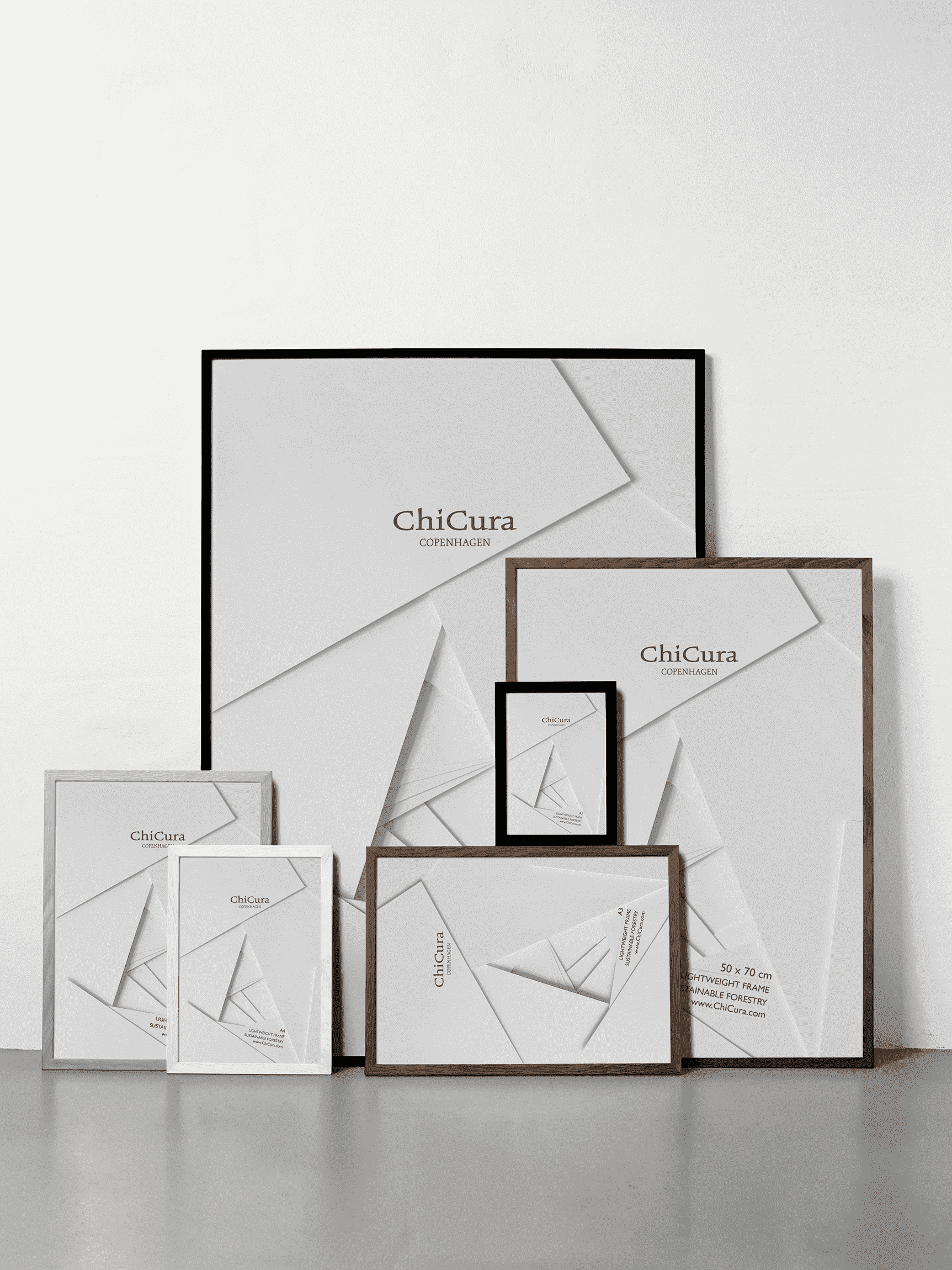 ChiCura Living, Art & Frames Træramme - A1 - Hvid - Akrylglas Frames / Wood Solid White