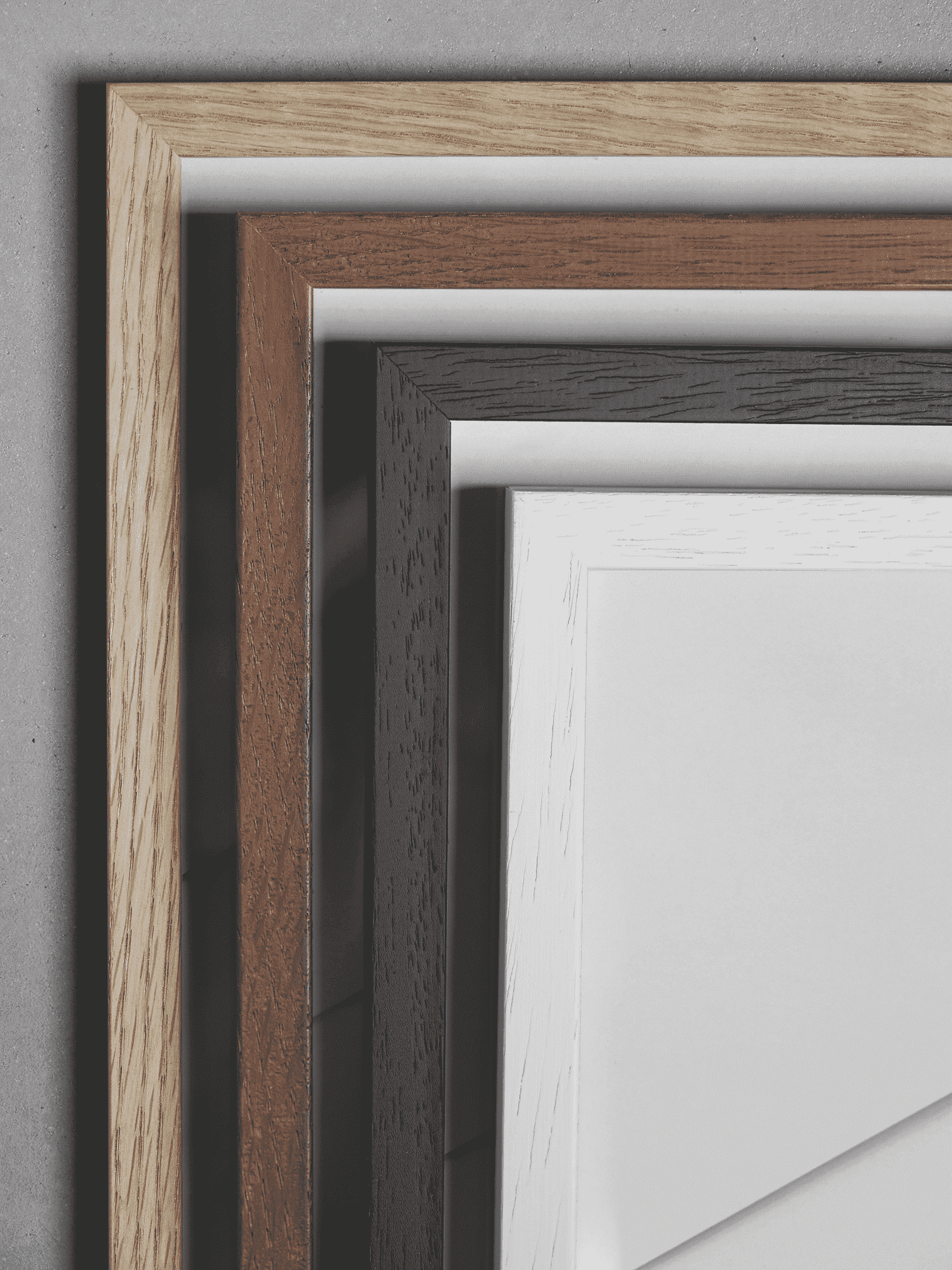 ChiCura Living, Art & Frames Træramme - A1 - Hvid - Akrylglas Frames / Wood Solid White