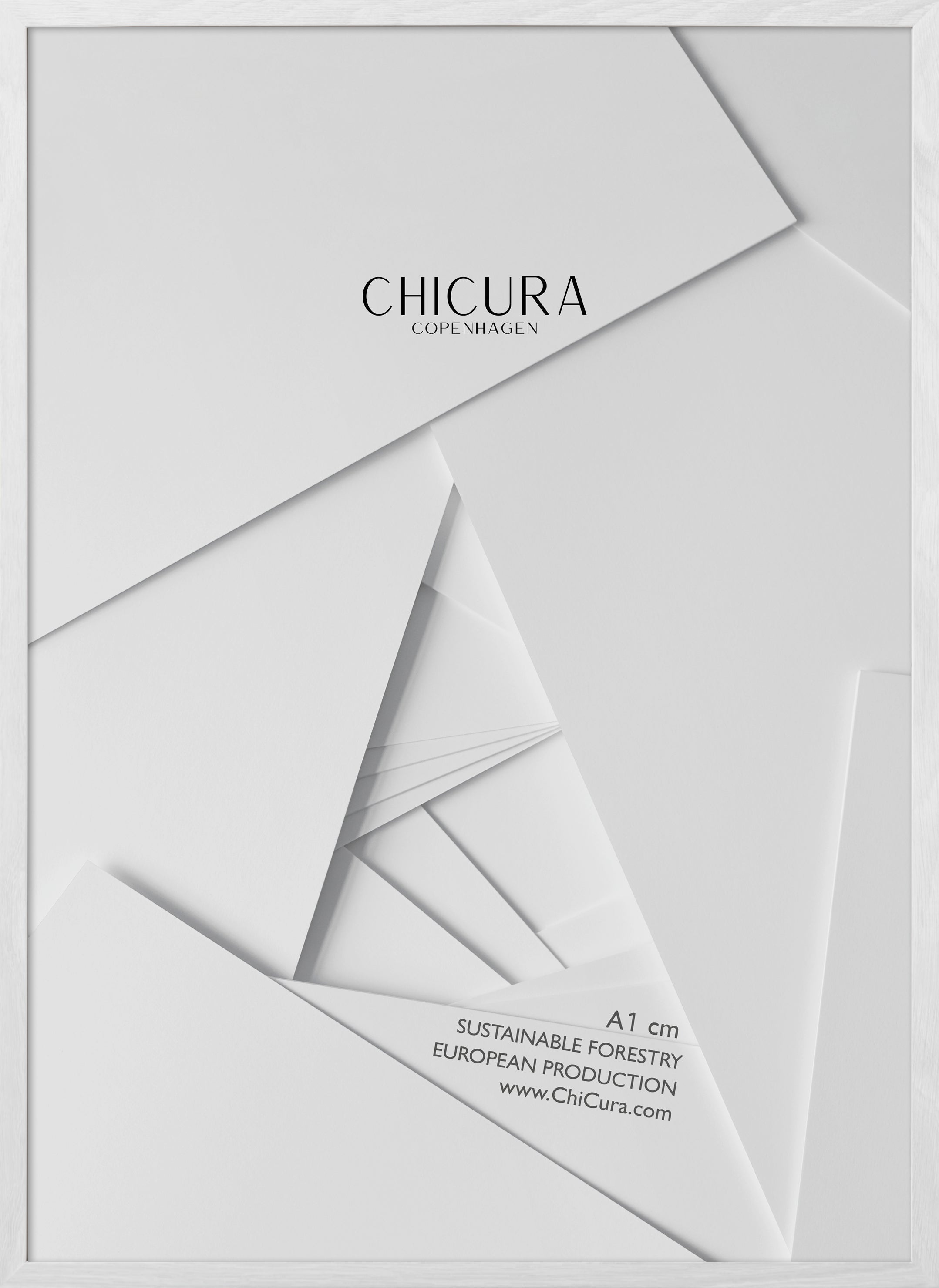ChiCura Living, Art & Frames Træramme - A1 - Hvid - Akrylglas Frames / Wood Solid White