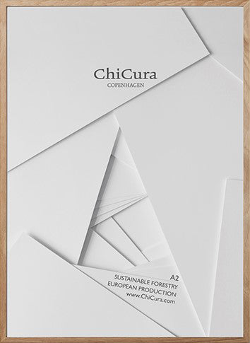 ChiCura Living, Art & Frames Træramme - A2 - Egetræ - Glas Frames / Wood Solid Oak