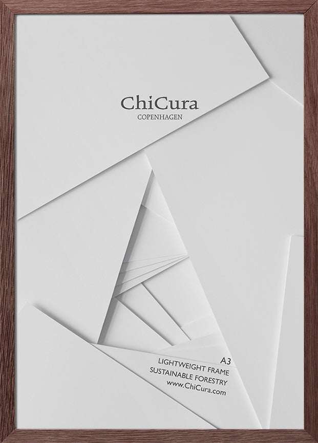 ChiCura Living, Art & Frames Træramme - A3 - Brun Egetræ - Glas Frames / Wood Solid Brown