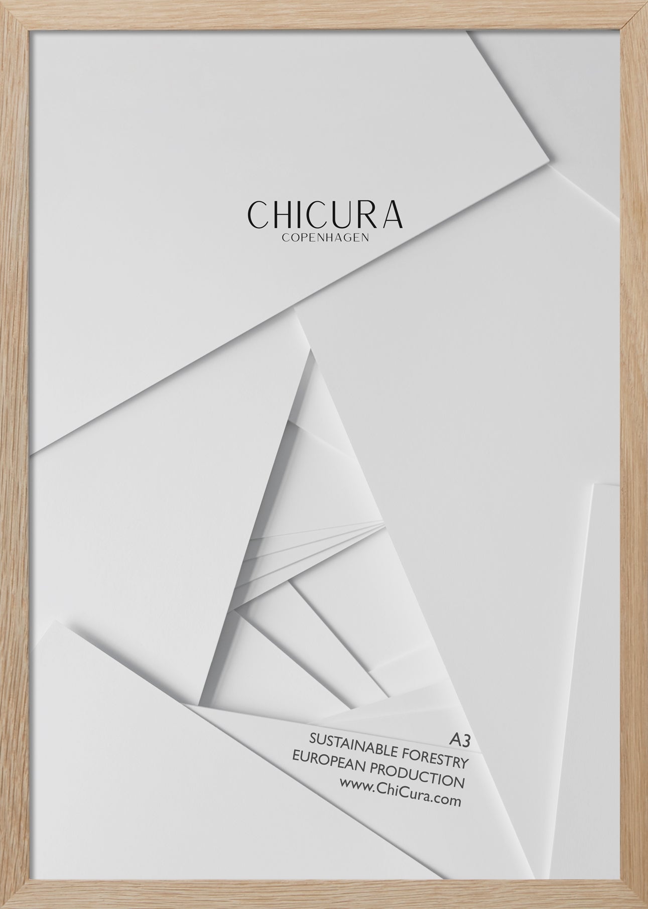 ChiCura Living, Art & Frames Træramme - A3 - Egetræ - Akrylglas Frames / Wood Solid Oak