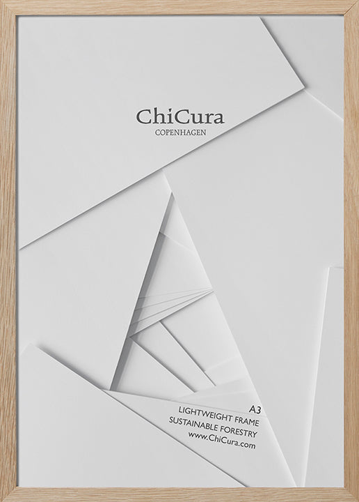 ChiCura Living, Art & Frames Træramme - A3 - Egetræ - Anti-reflektiv Akrylglas Frames / Wood Solid Oak