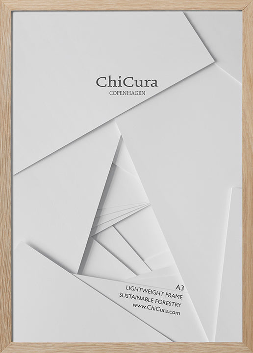ChiCura Living, Art & Frames Træramme - A3 - Egetræ - Glas Frames / Wood Solid Oak