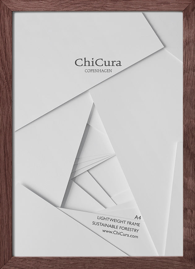 ChiCura Living, Art & Frames Træramme - A4 - Brun Egetræ - Anti-reflektiv Akrylglas Frames / Wood Solid Brown