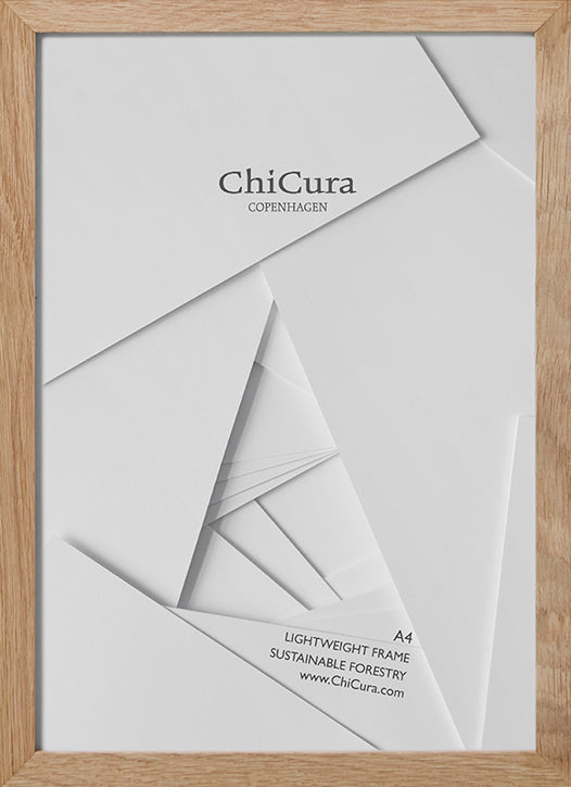 ChiCura Living, Art & Frames Træramme - A4 - Egetræ - Anti-reflektiv Akrylglas Frames / Wood Solid Oak