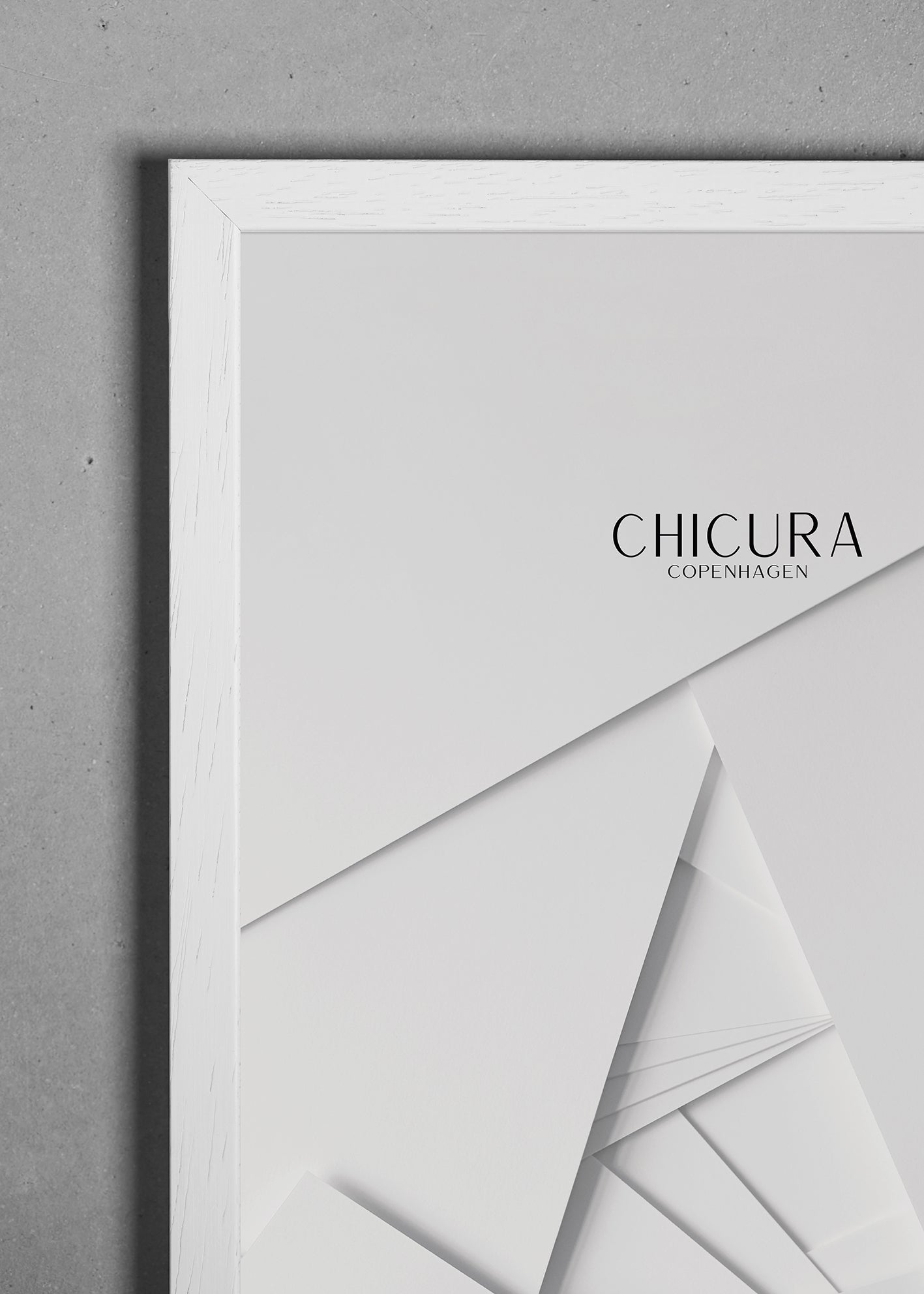 ChiCura Living, Art & Frames Træramme - A4 - Hvid - Anti-reflektiv Akrylglas Frames / Wood Solid White