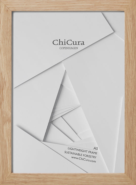 ChiCura Living, Art & Frames Træramme - A5 - Egetræ - Akrylglas Frames / Wood Solid Oak