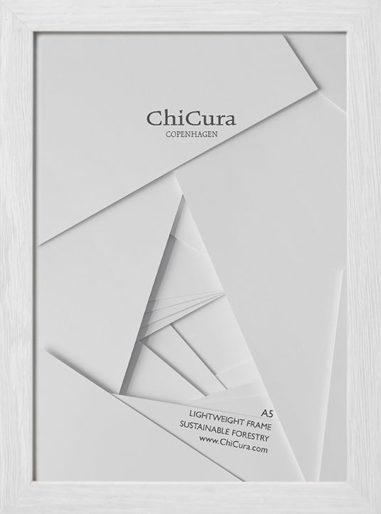 ChiCura Living, Art & Frames Træramme - A5 - Hvid - Akrylglas Frames / Wood Solid White