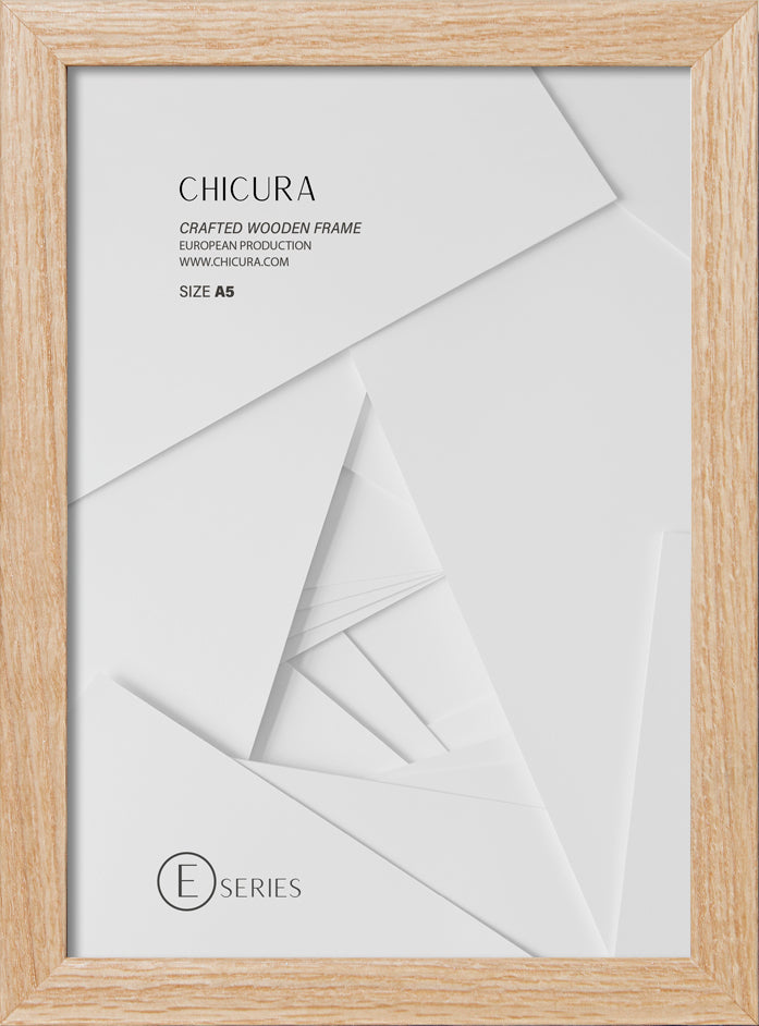 ChiCura Living, Art & Frames Træramme E - A5 - Egetræ - Akrylglas Frames / Wood E-Series Oak