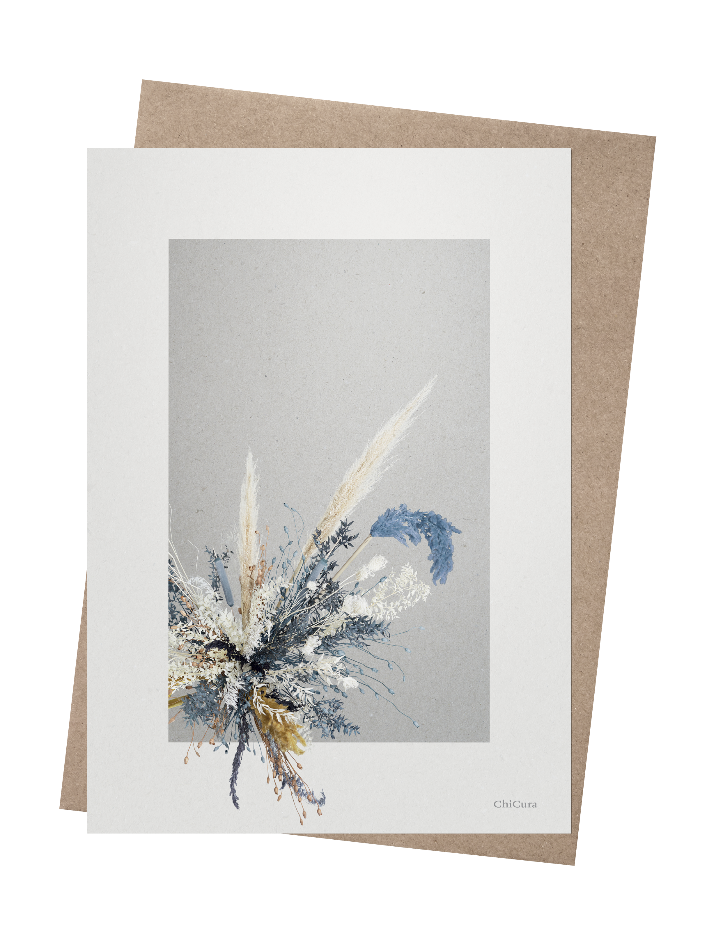 ChiCura Living, Art & Frames Vintage Flower Deco CC2 - A5 Art Cards Multiple Color