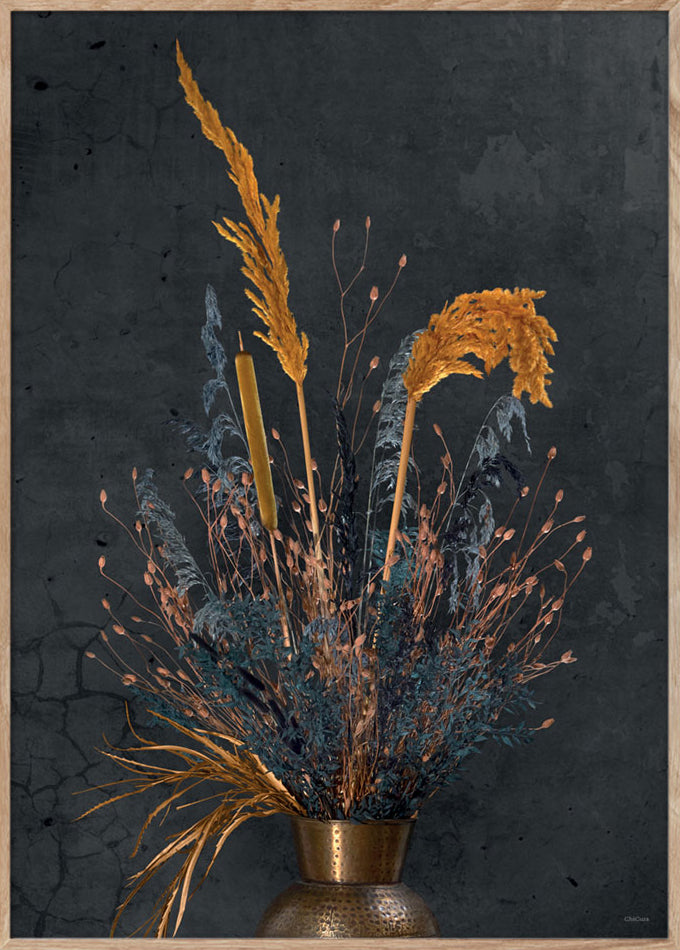 ChiCura Posters Vintage Flower Deco CC7 - 70x100cm Posters / Flowers & Plants Multiple Color