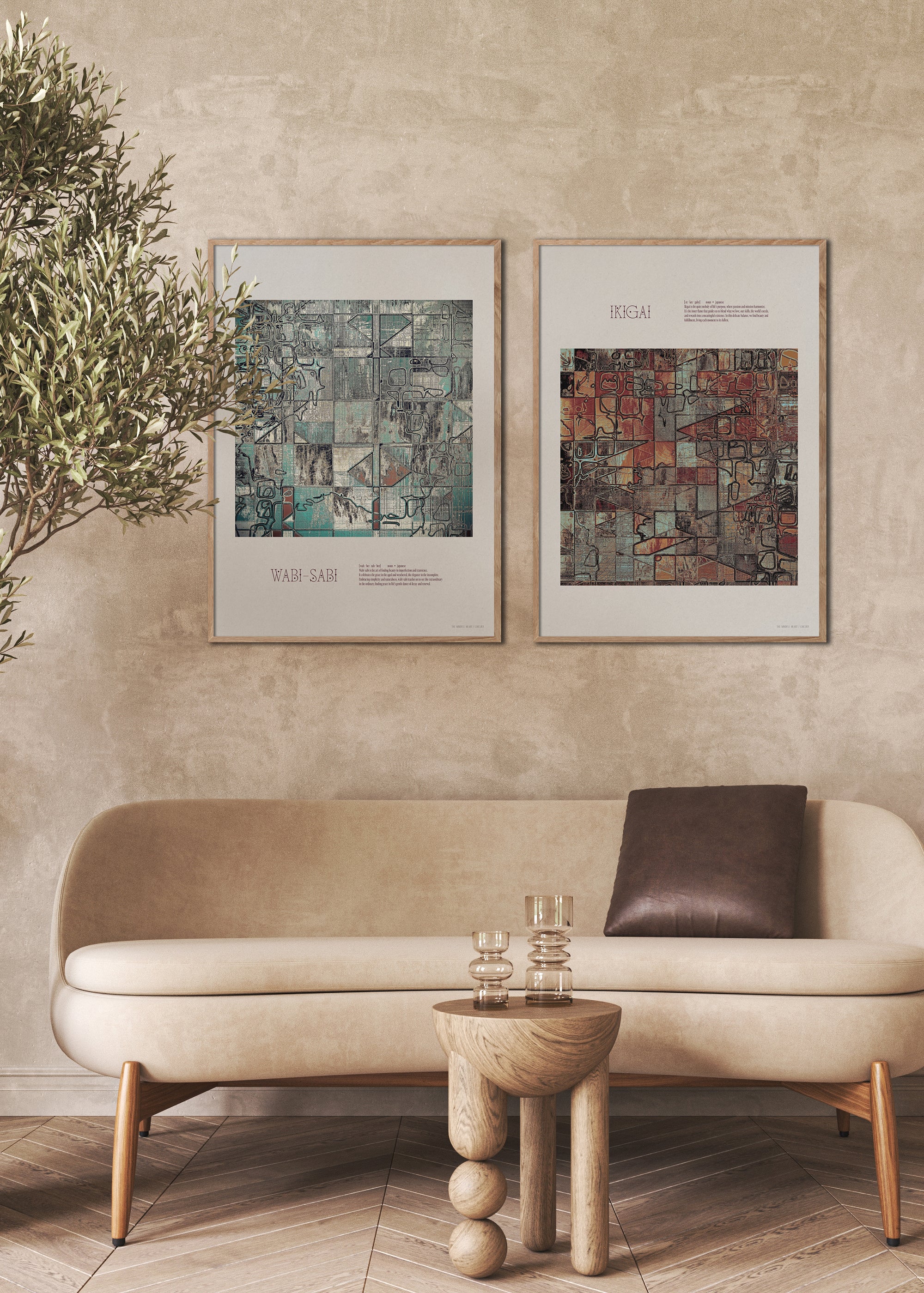 ChiCura Posters Wabi-Sabi Posters / The Mindful Heart 1. English Poster Quotes