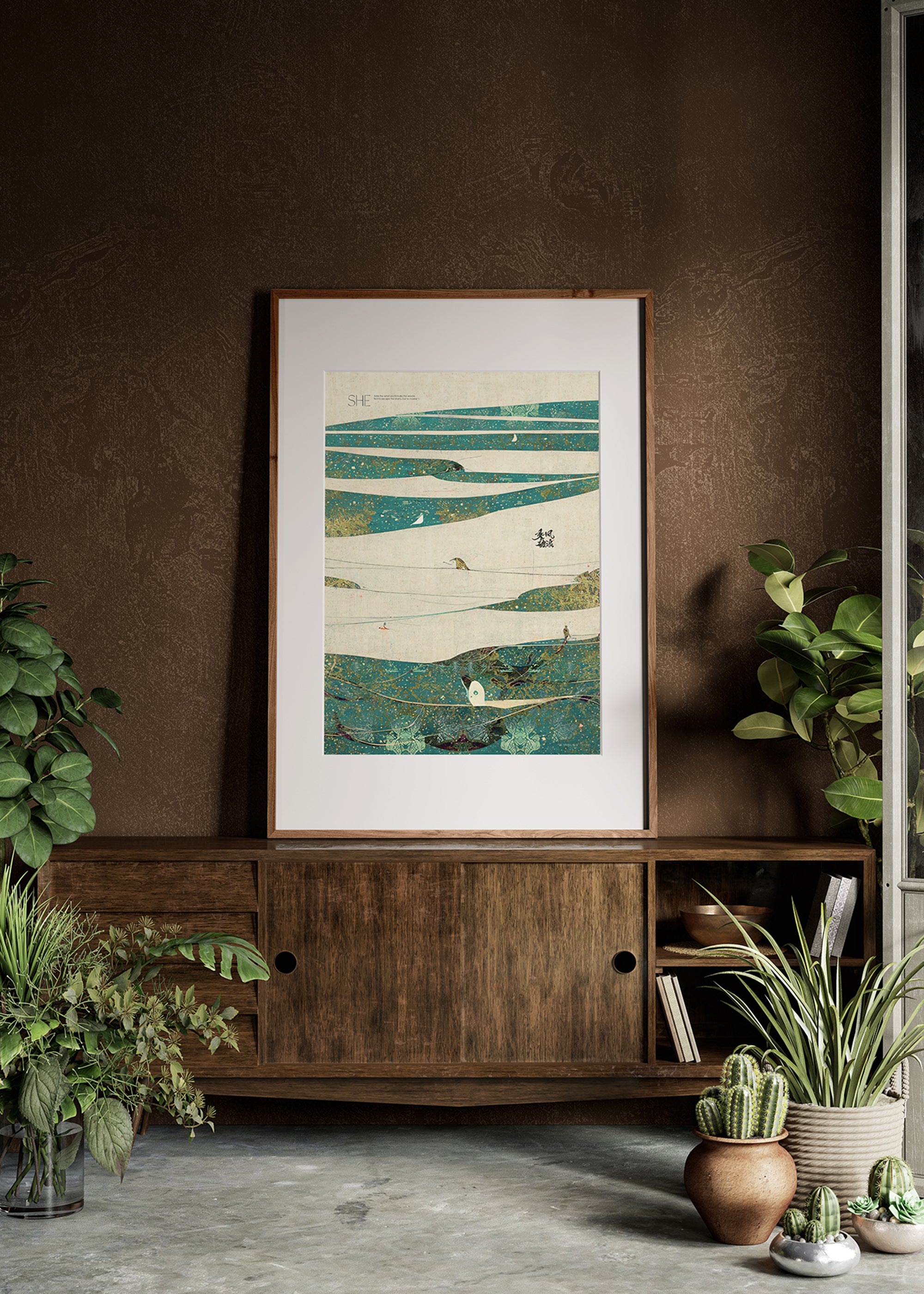ChiCura Posters Wind And Waves Posters / The Mindful Heart 1. English Poster Quotes