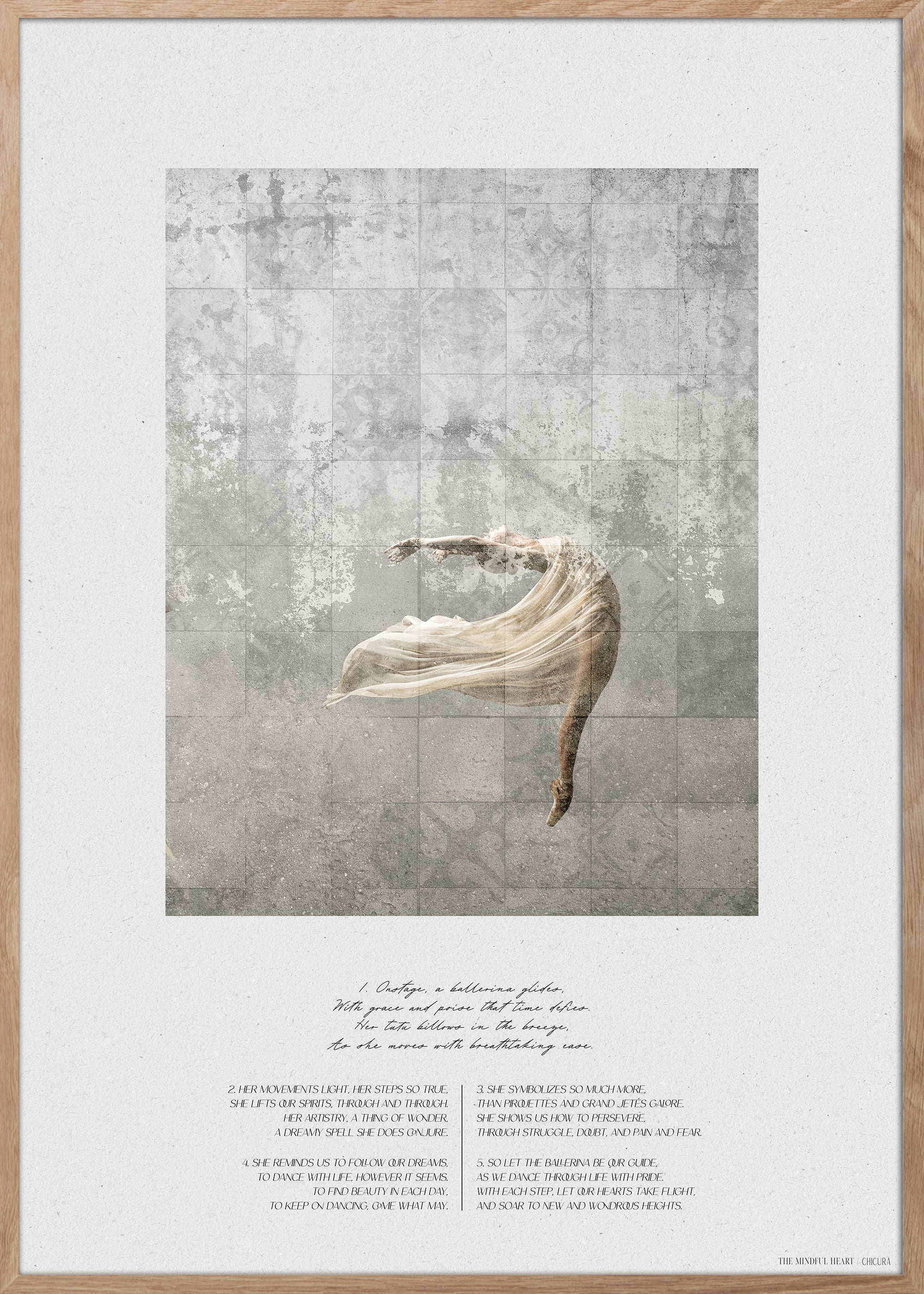 ChiCura Posters Ballerina Posters / The Mindful Heart 1. English Poster Quotes
