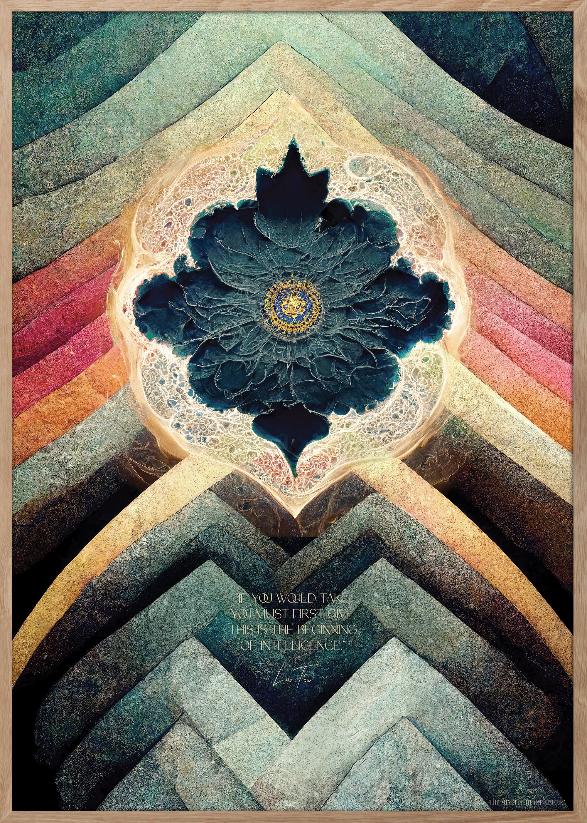 ChiCura Posters Beginning Of Intelligence Posters / The Mindful Heart 1. English Poster Quotes