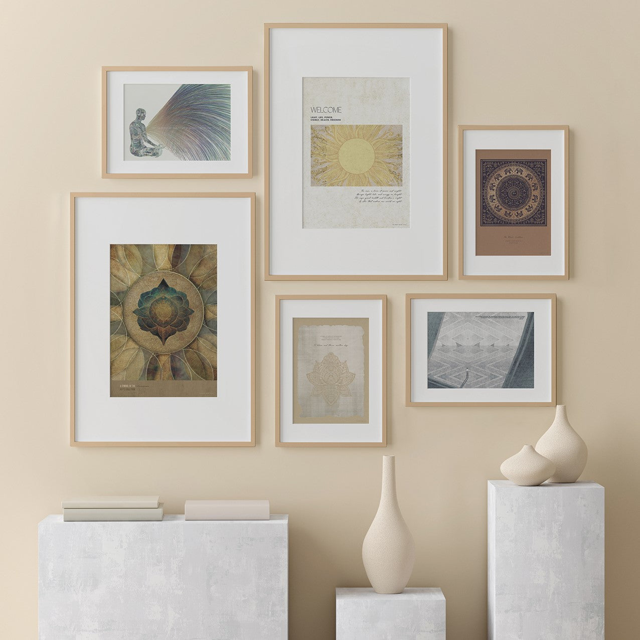ChiCura Posters Bloom And Thrive Posters / The Mindful Heart 1. English Poster Quotes
