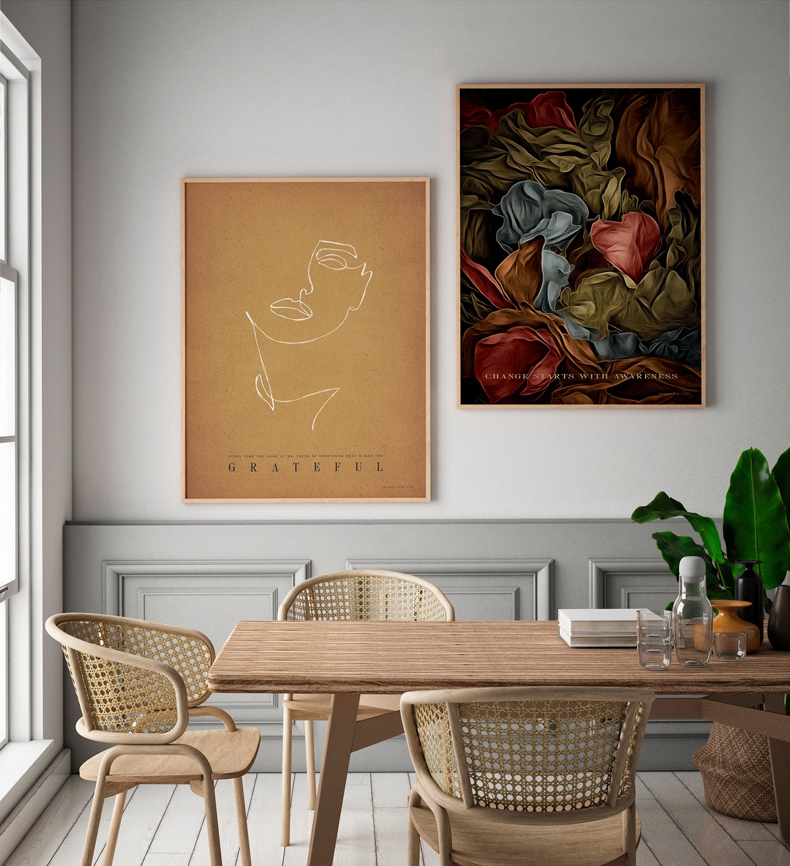 ChiCura Posters Change Posters / The Mindful Heart 1. English Poster Quotes