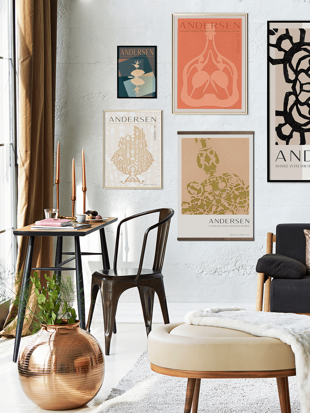 ChiCura Living, Art & Frames H.C. Andersen - In Progress Art Cards 1. English Poster Quotes