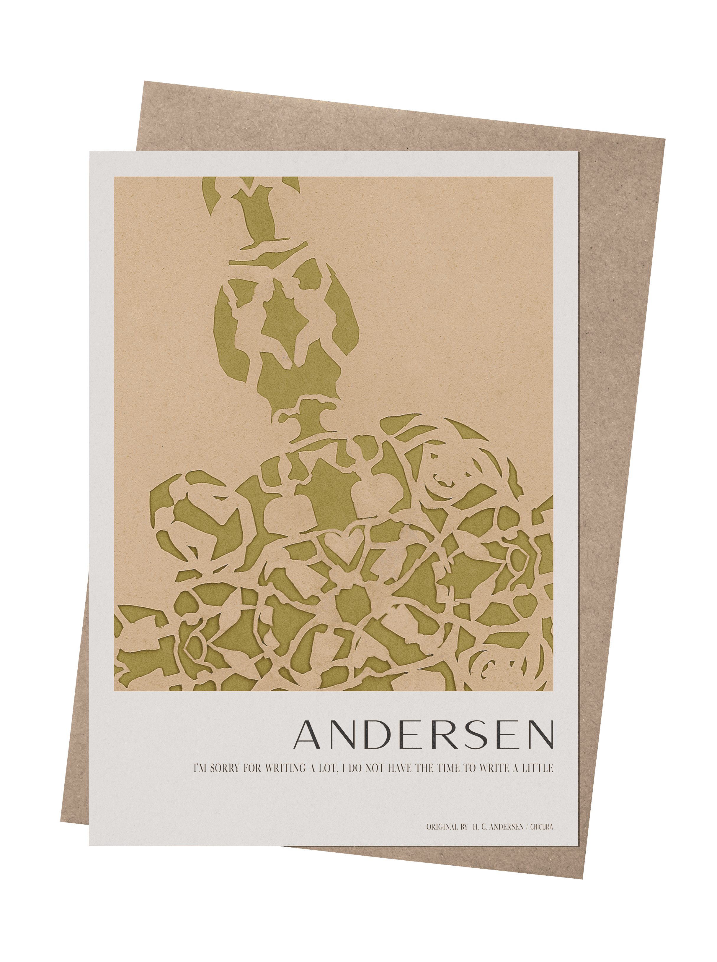ChiCura Living, Art & Frames H.C. Andersen - In Progress Art Cards 1. English Poster Quotes