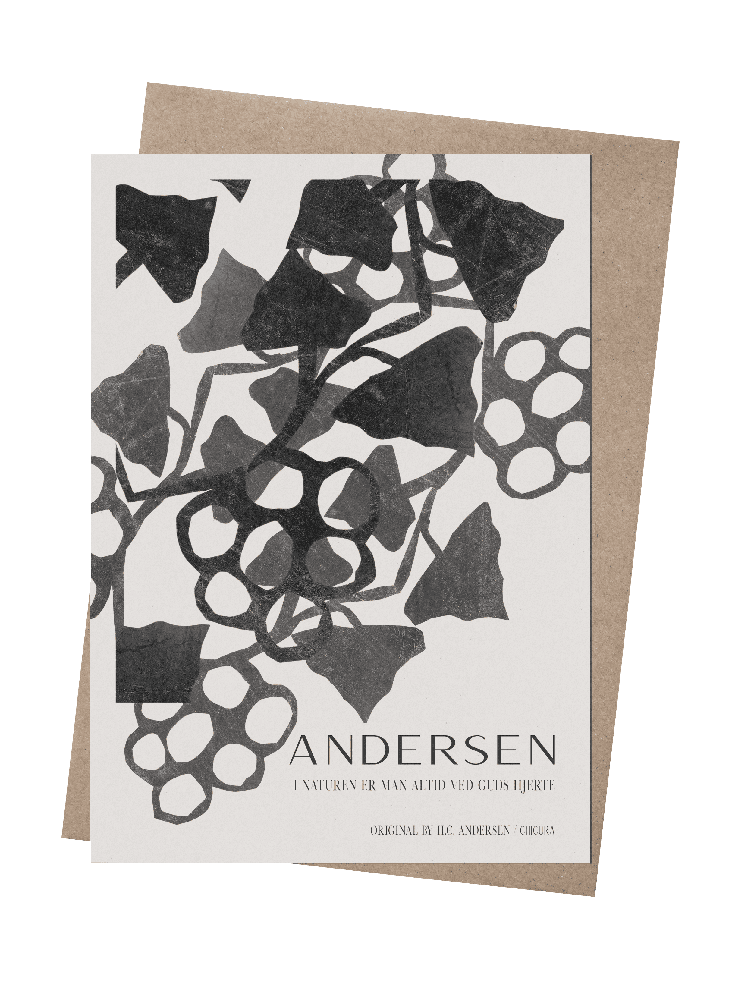 ChiCura Living, Art & Frames H.C. Andersen - Leafs & Grapes Art Cards 1. English Poster Quotes