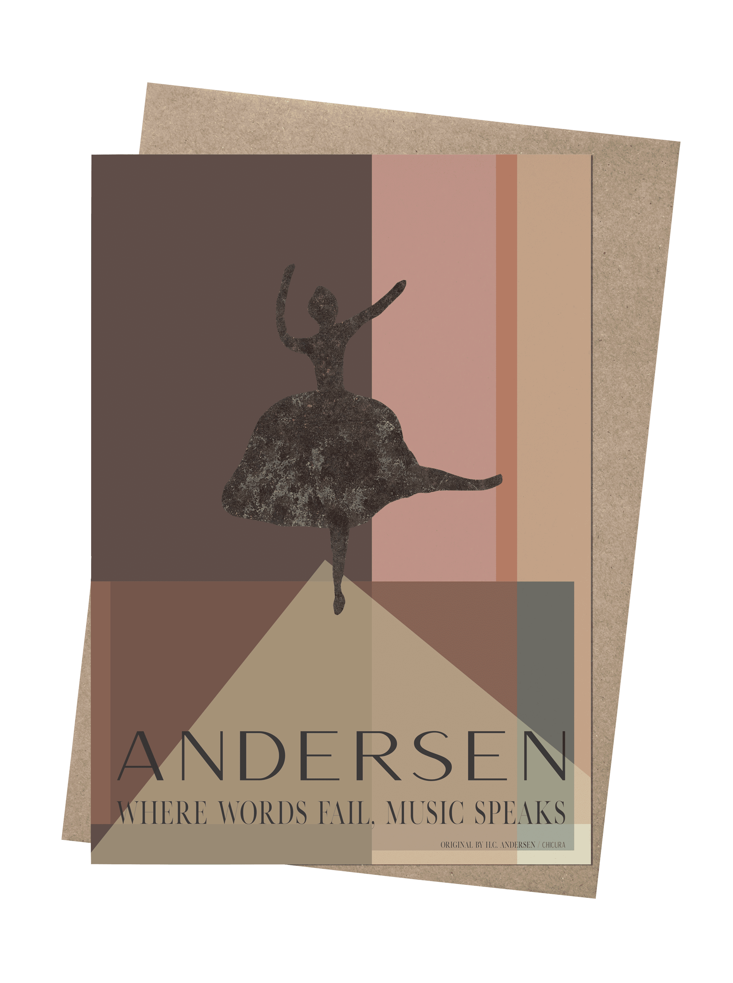 ChiCura Living, Art & Frames H.C. Andersen - Music Speaks Art Cards 1. English Poster Quotes