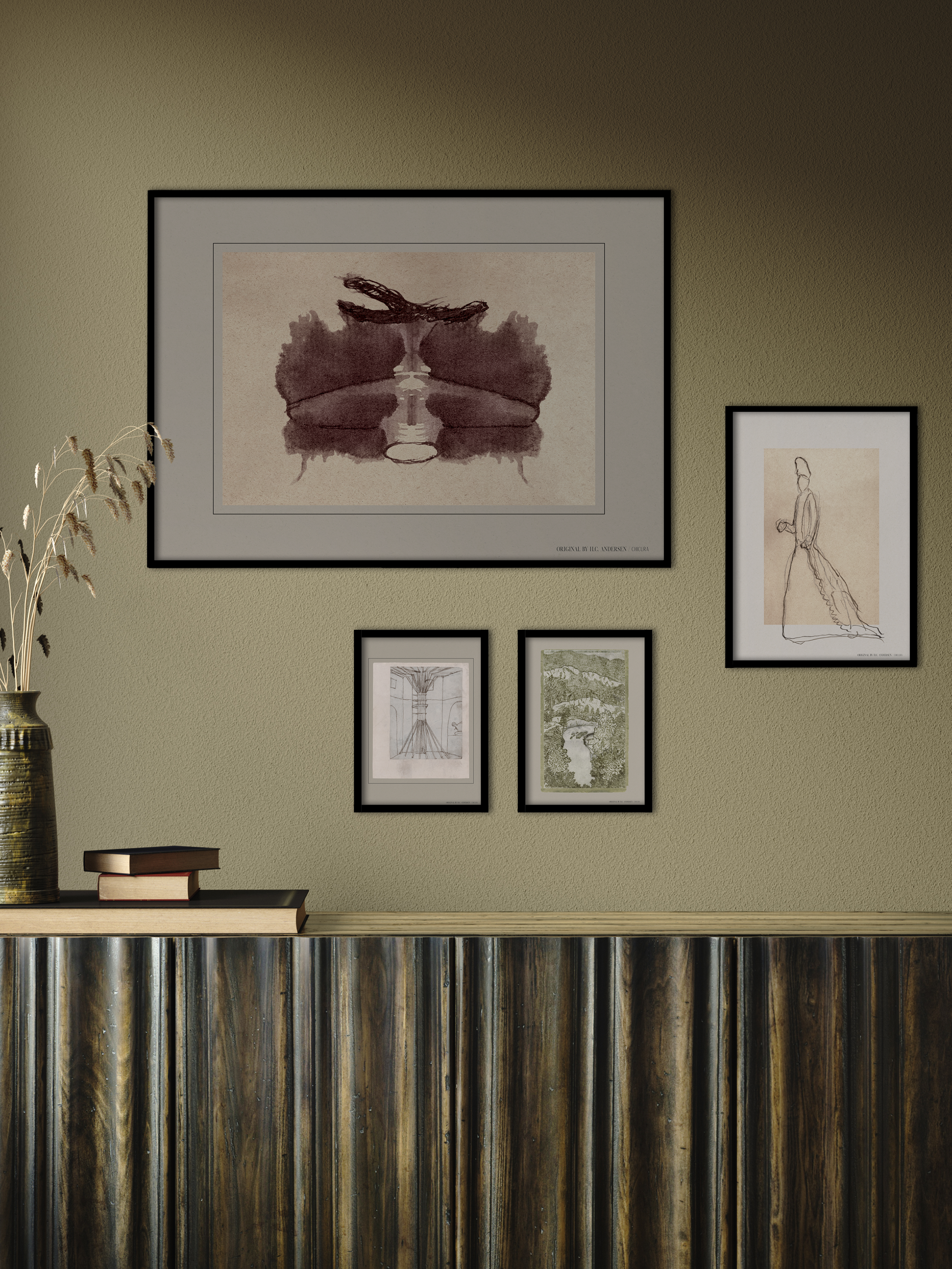 ChiCura Living, Art & Frames H.C. Andersen - The Lamp Art Cards Multiple Color