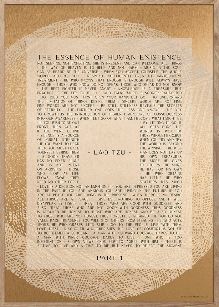 ChiCura Posters Lao Tzu Part 1 Posters / The Mindful Heart 1. English Poster Quotes