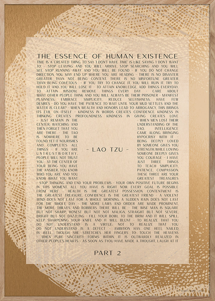 ChiCura Posters Lao Tzu Part 2 Posters / The Mindful Heart 1. English Poster Quotes