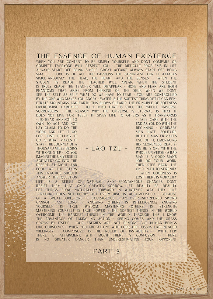 ChiCura Posters Lao Tzu Part 3 Posters / The Mindful Heart 1. English Poster Quotes