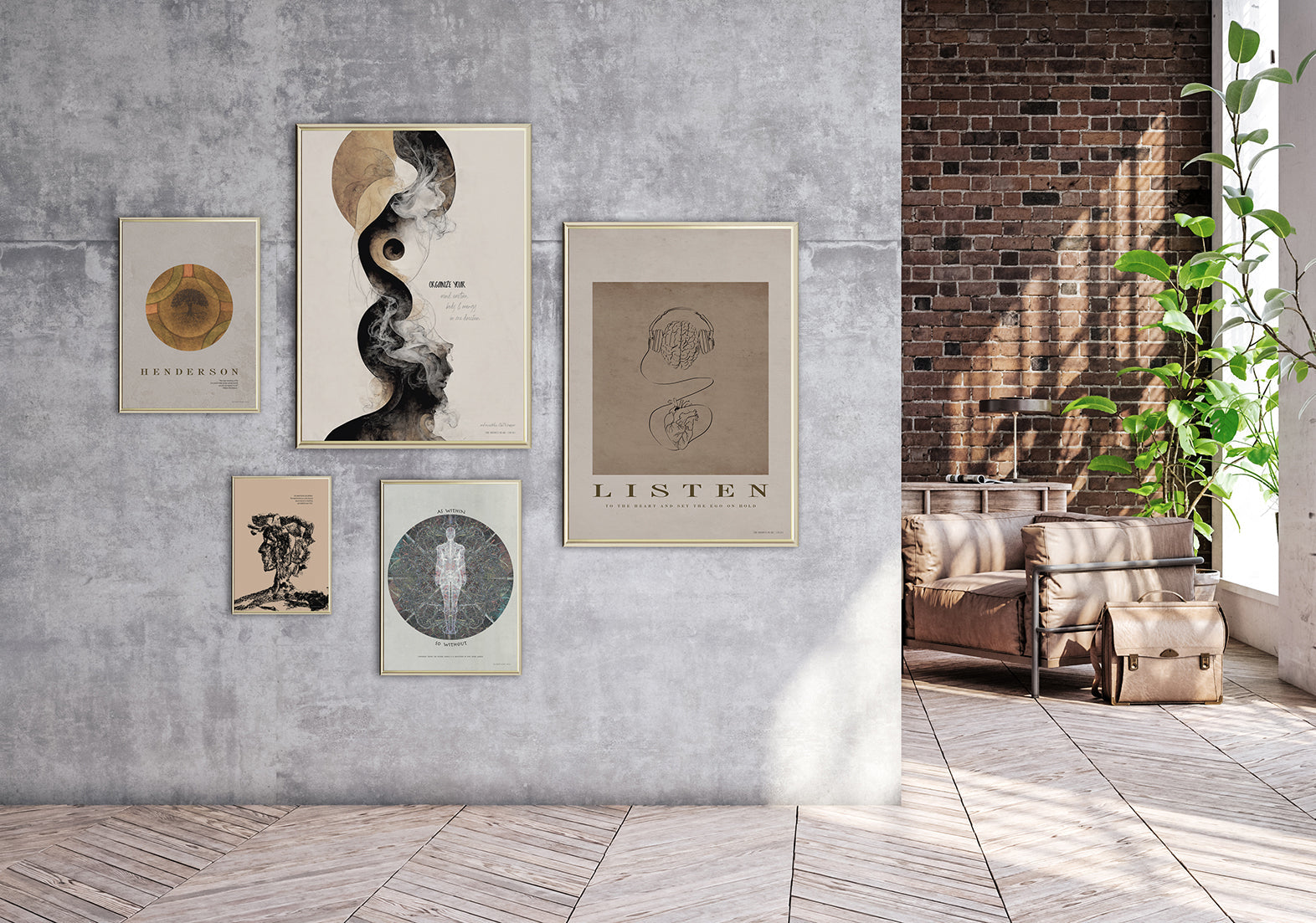 ChiCura Posters Listen Posters / The Mindful Heart 1. English Poster Quotes