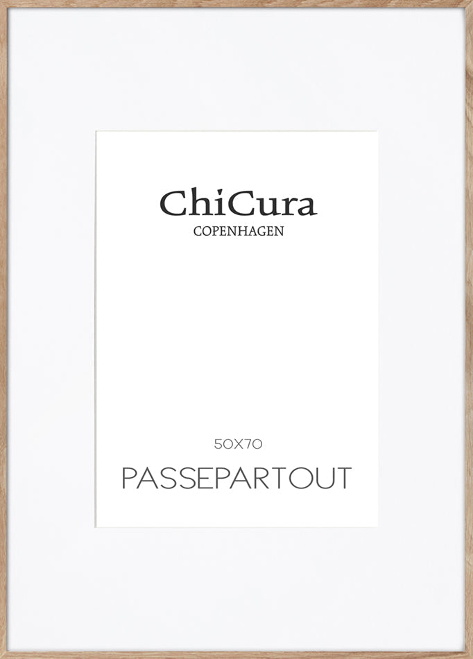 ChiCura Living, Art & Frames Passepartout Snow White - 70x100cm (Billede: 50x70cm) Passepartout Snow White