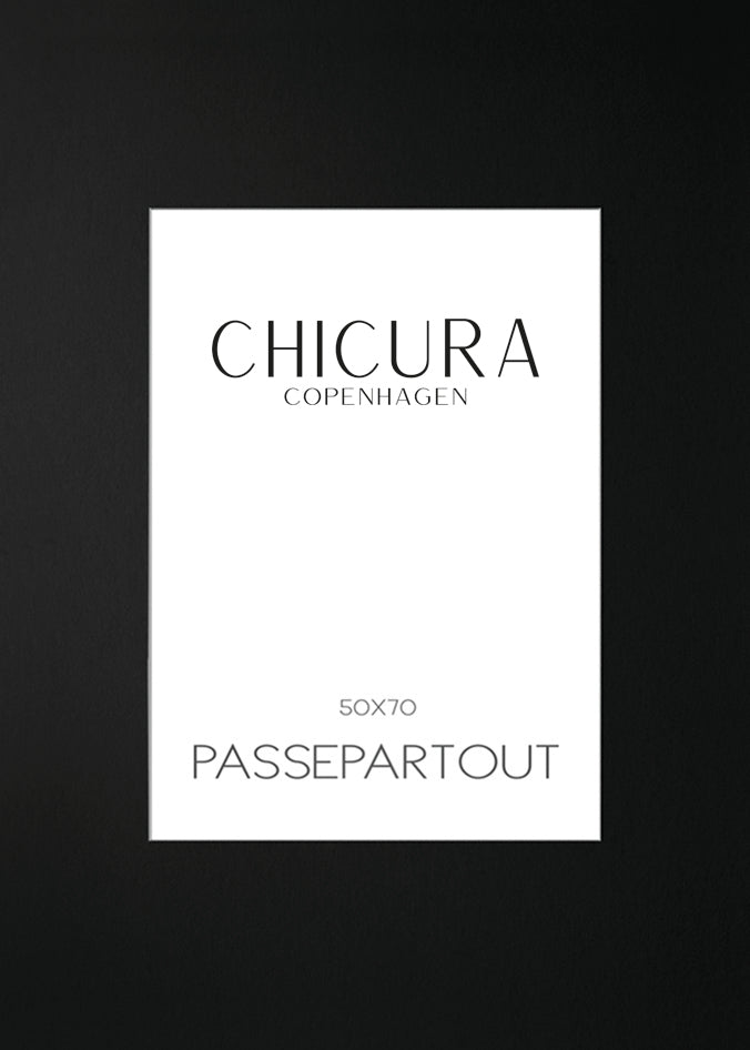 ChiCura Living, Art & Frames Passepartout Sort - A2 (Billede: A3) Passepartout Black