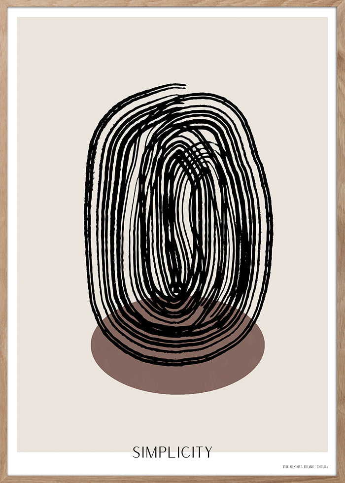 ChiCura Posters Simplicity Posters / The Mindful Heart 1. English Poster Quotes