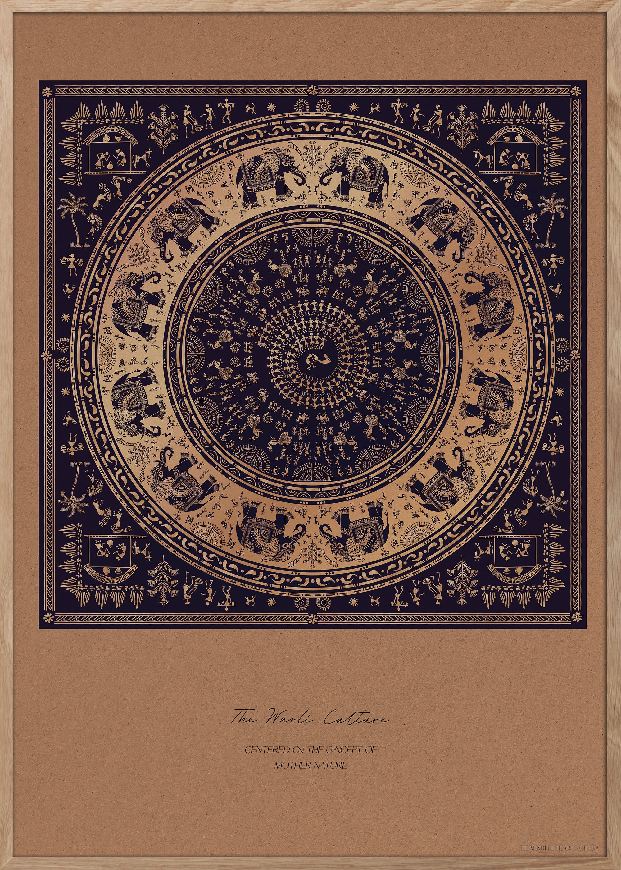 ChiCura Posters The Warli Culture Posters / The Mindful Heart 1. English Poster Quotes