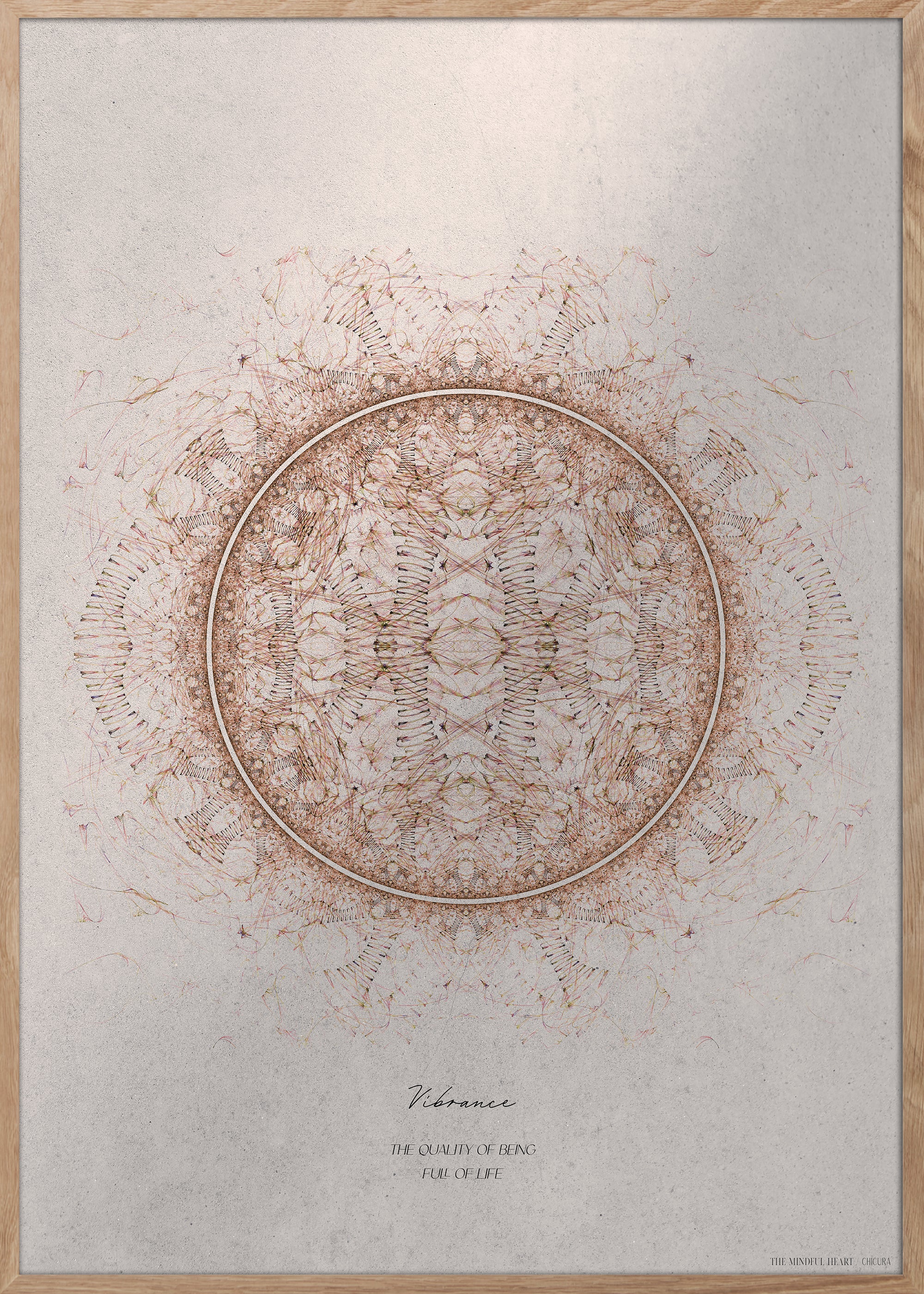 ChiCura Posters Vibrance Posters / The Mindful Heart 1. English Poster Quotes