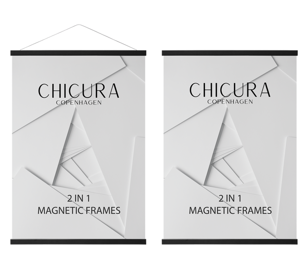 ChiCura Aps 2 in 1 Magnetic Frame - 101 cm - Black Frames / Magnetic Black