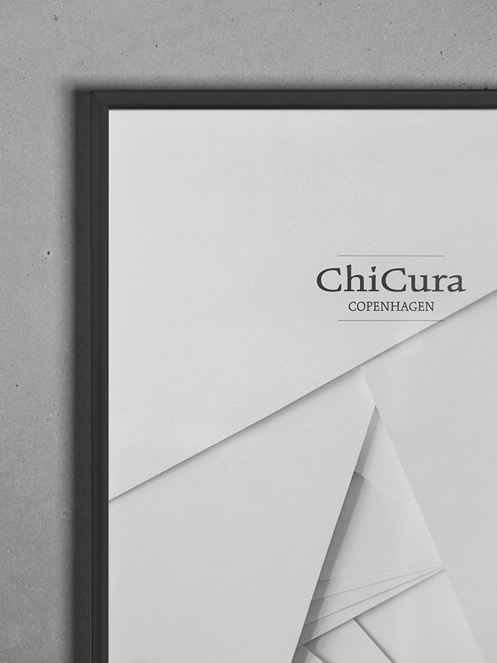 Alu Frame 70x100cm - Black - Glas - KUN V. AFHENTNING - ChiCura Copenhagen DK -